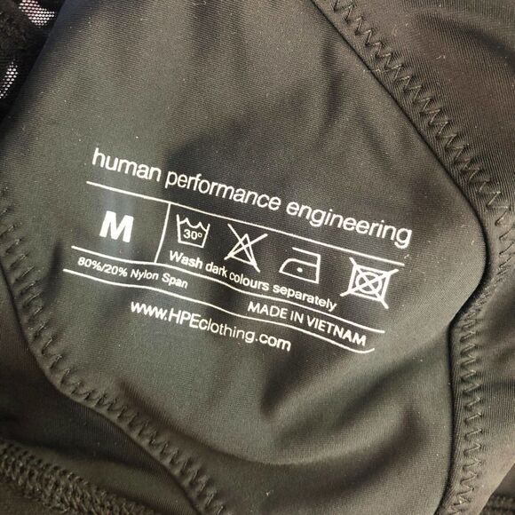 Human Performance‎ Engineering HPE Medium Sports Bra Activewear Black Watercolor - Picture 6 of 6